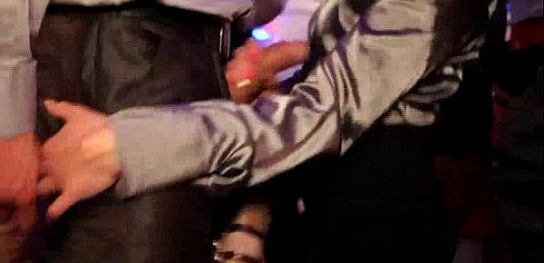 Hot dancing orgy in the VIP club